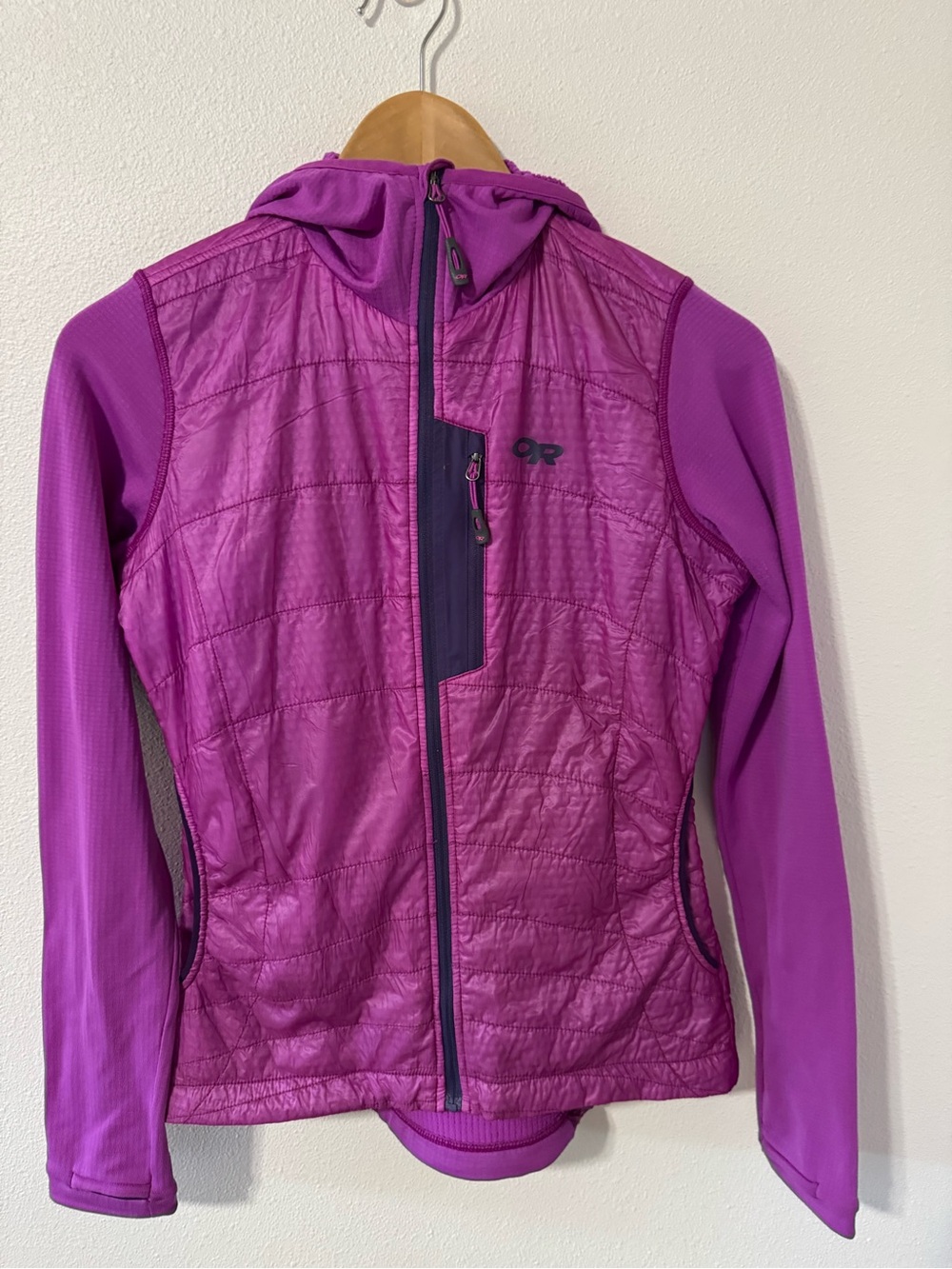 Outdoor Research Deviator Hoodie Violet Polartec Gorpcore Lightweight-Small